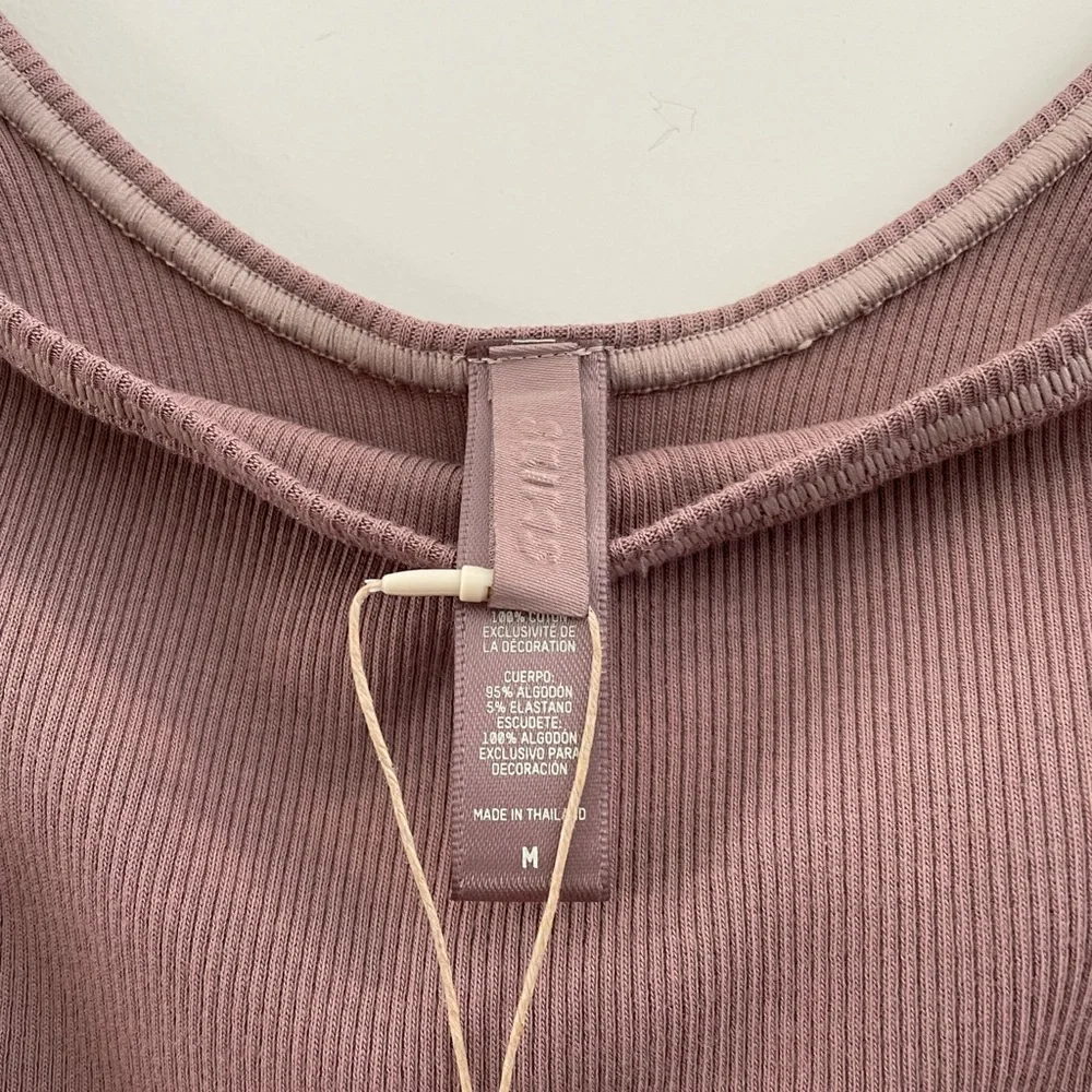 NWT SKIMS Cotton Ribbed Bodysuit - Picture 5 of 5